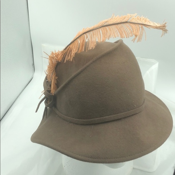 Doeskin Felt Wool Hat Vintage Junior Seasons - Picture 2 of 7